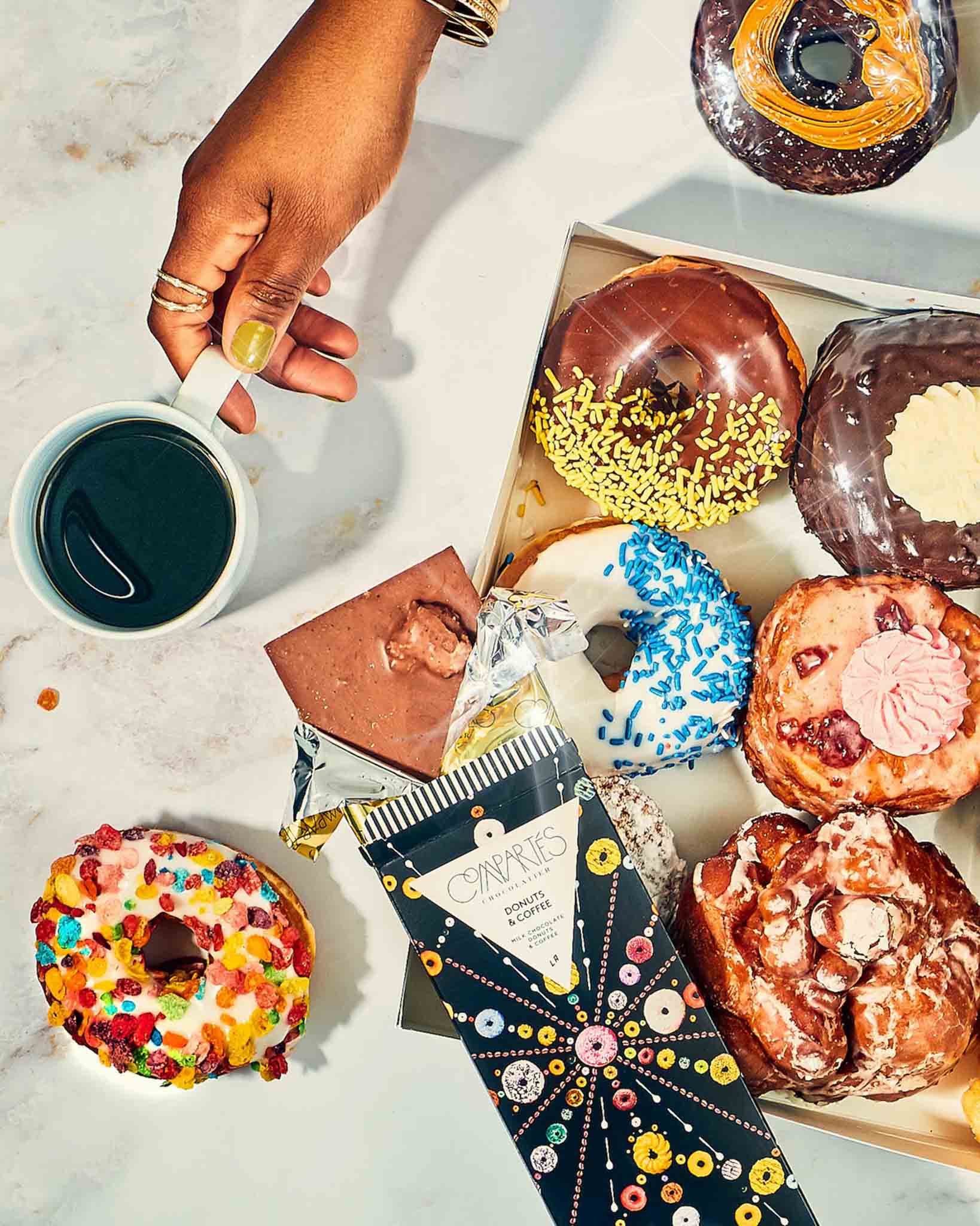 Donuts and Coffee Chocolate Bar